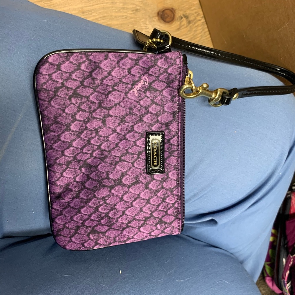 Small coach wristlet